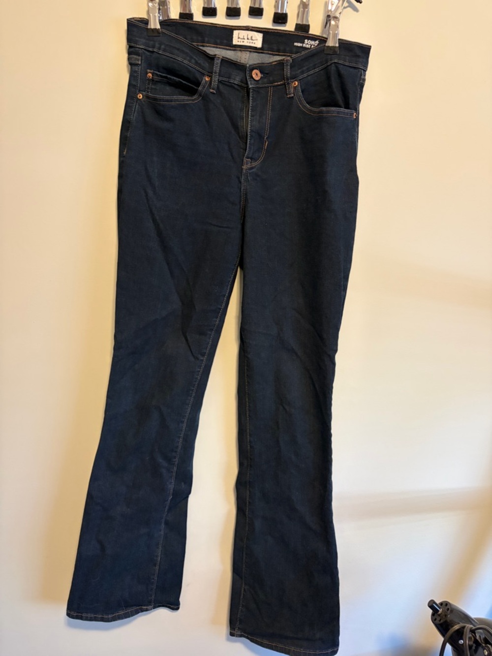 Nicole Miller Dark Indigo Flare Jeans